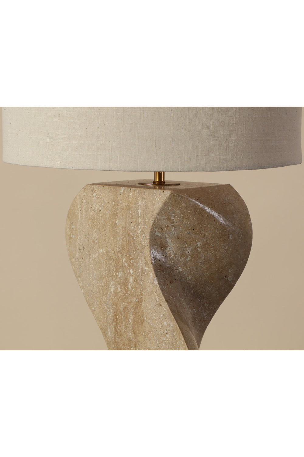   Modern European furniture - Wavy Travertine Base Table Lamp - www.oroa.com | Oroa.com