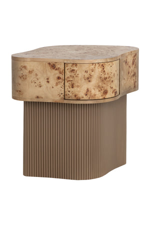   Modern European furniture - Freeform Burl Veneer Nightstand - www.oroa.com | Oroa.com