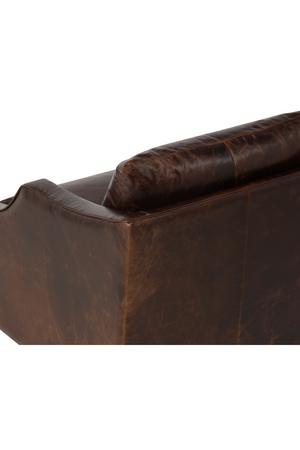  Modern European furniture - Leather Sloped-Arm Swivel Lounge Chair - www.oroa.com | Oroa.com