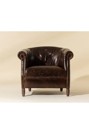   Modern European furniture - Leather Chesterfield Lounge Chair - www.oroa.com | Oroa.com