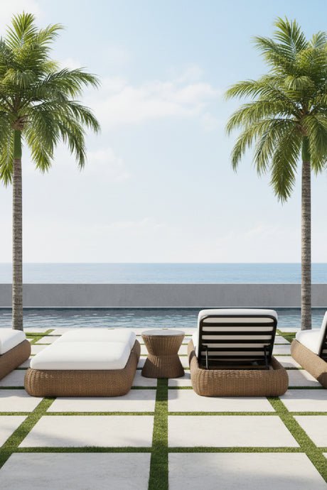   Modern European furniture - Wicker Weave Indoor/Outdoor Lounger - www.oroa.com | Oroa.com