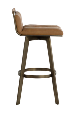   Modern European furniture - Leather-Look Swivel Bar Stool - www.oroa.com | Oroa.com