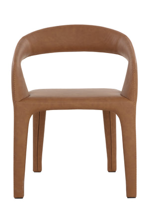   Modern European furniture - Open-Back Leather Look Dining Chair - www.oroa.com | Oroa.com