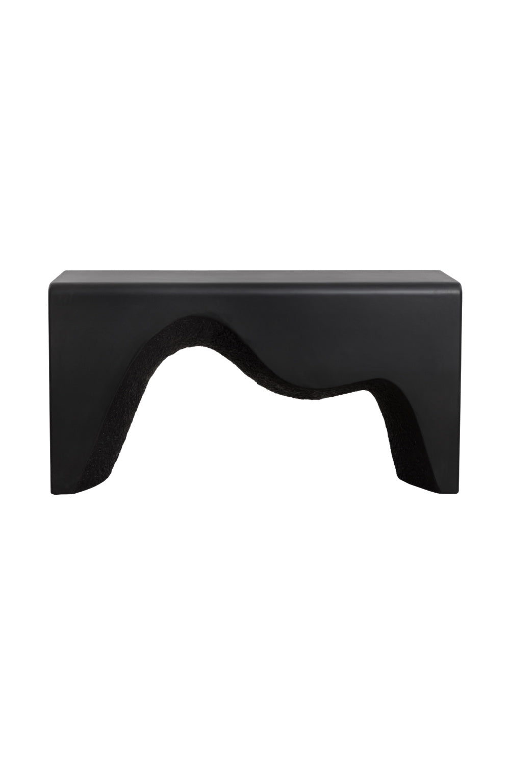   Modern European furniture - Black Sculpted Indoor/Outdoor Console Table - www.oroa.com | Oroa.com