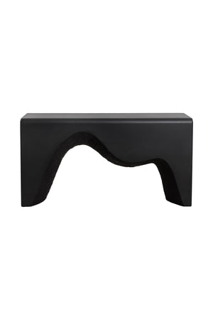   Modern European furniture - Black Sculpted Indoor/Outdoor Console Table - www.oroa.com | Oroa.com