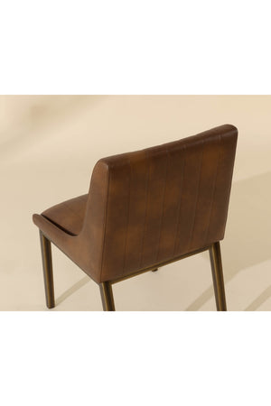   Modern European furniture - Vertical Stitched Dining Chairs (2) - www.oroa.com | Oroa.com