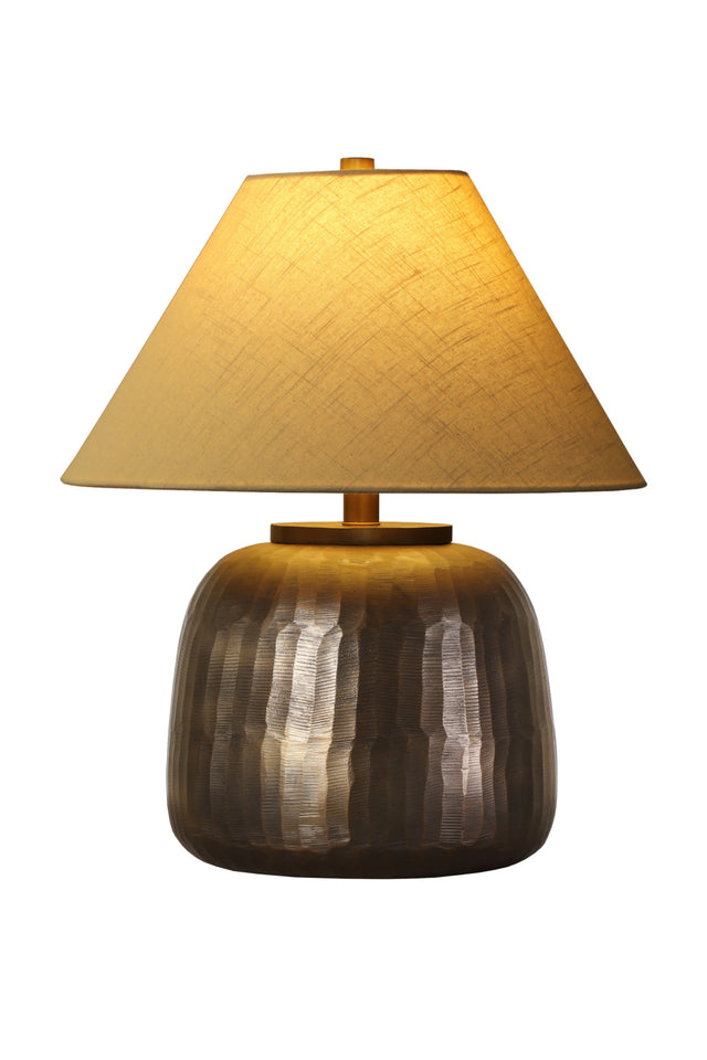Modern European furniture - Antique Brass Base Table Lamp - www.oroa.com