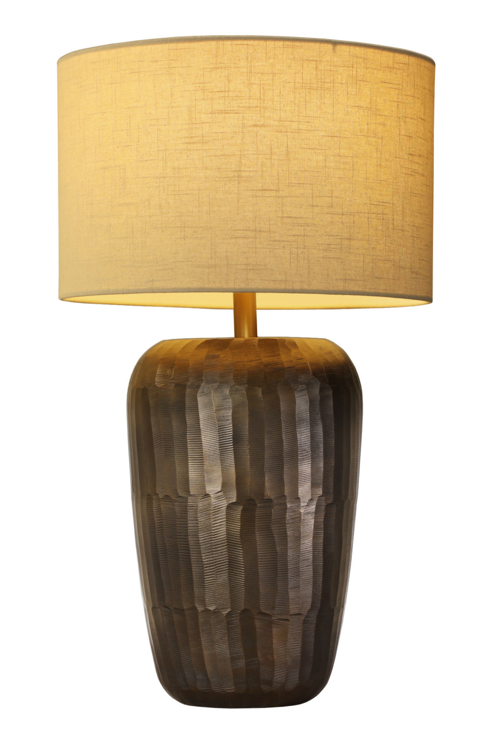   Modern European furniture - Antique Brass Drum Table Lamp - www.oroa.com | Oroa.com