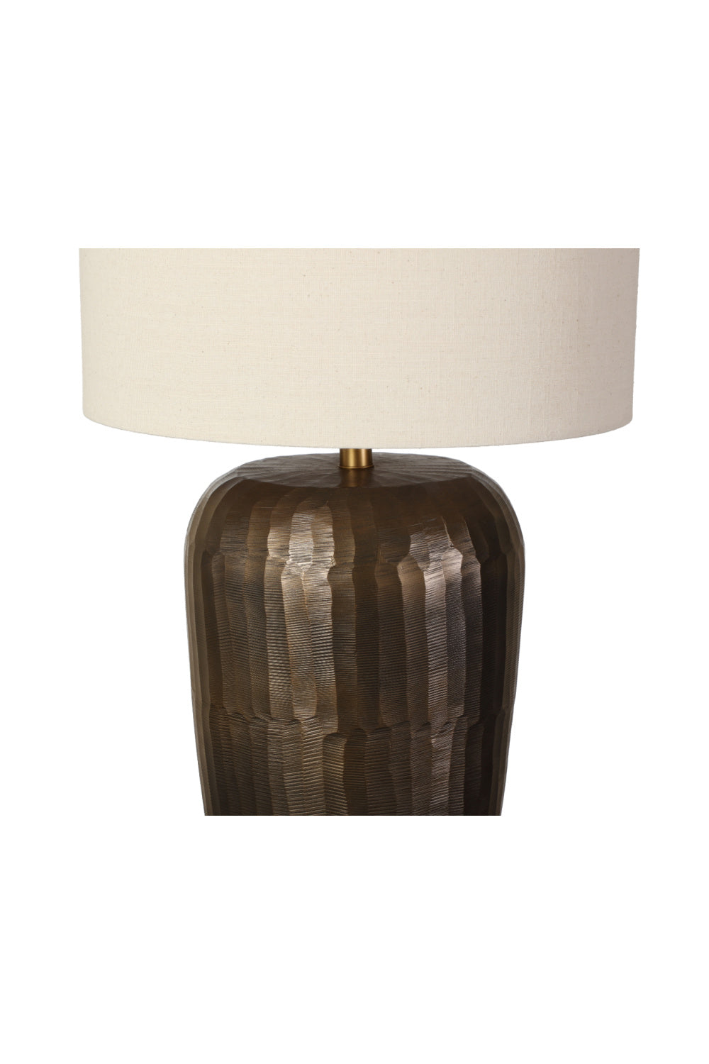   Modern European furniture - Antique Brass Drum Table Lamp - www.oroa.com | Oroa.com
