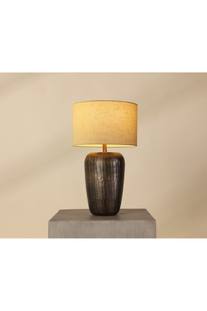   Modern European furniture - Antique Brass Drum Table Lamp - www.oroa.com | Oroa.com