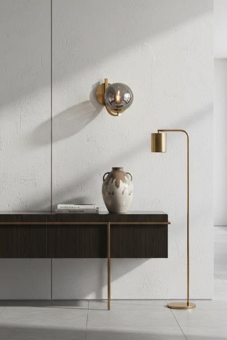   Modern European furniture - Gray Blown Glass Wall Lamp - www.oroa.com | Oroa.com