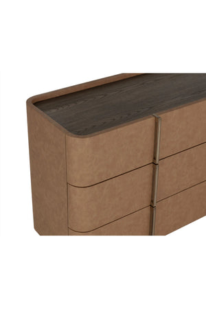   Modern European furniture - Leather-Look 6-Drawer Dresser - www.oroa.com | Oroa.com