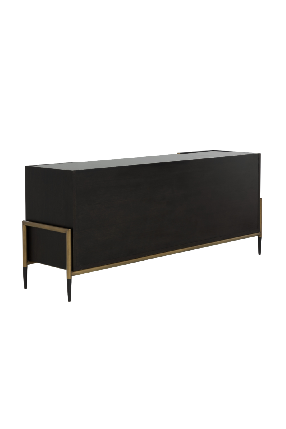   Modern European furniture - Black Wooden 2-Drawer Sideboard - www.oroa.com | Oroa.com