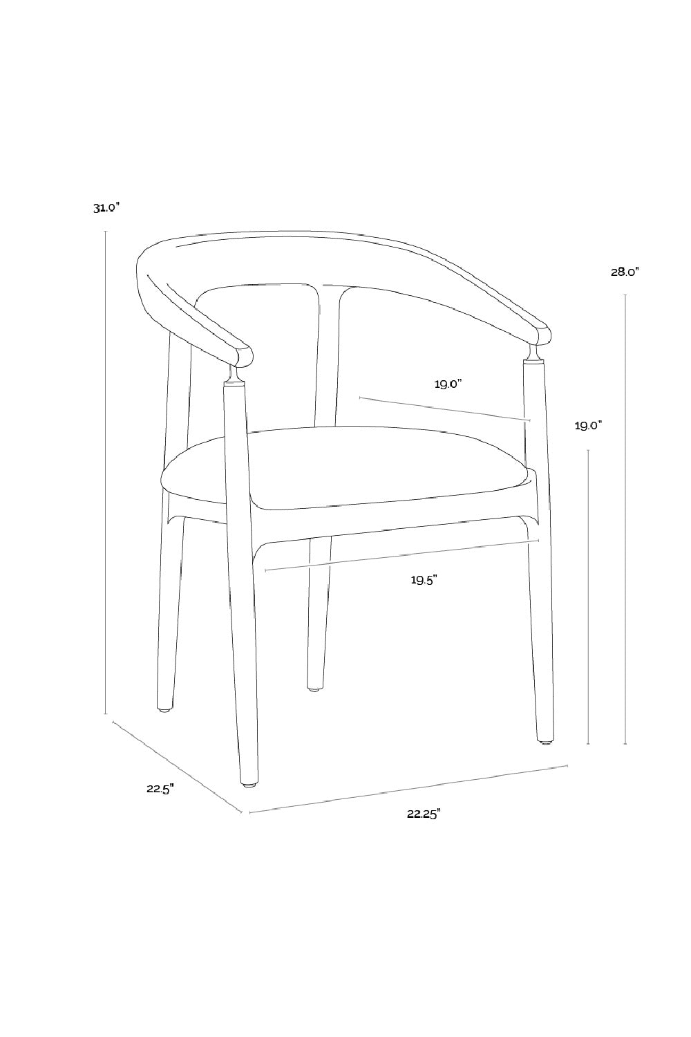   Modern European furniture - Minimalist Dining Armchair - www.oroa.com | Oroa.com