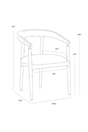   Modern European furniture - Minimalist Dining Armchair - www.oroa.com | Oroa.com