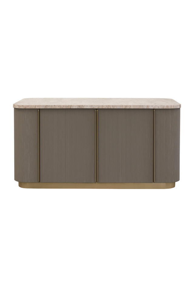 Modern European furniture - Marble Top & Wood Base Kitchen Island - www.oroa.com