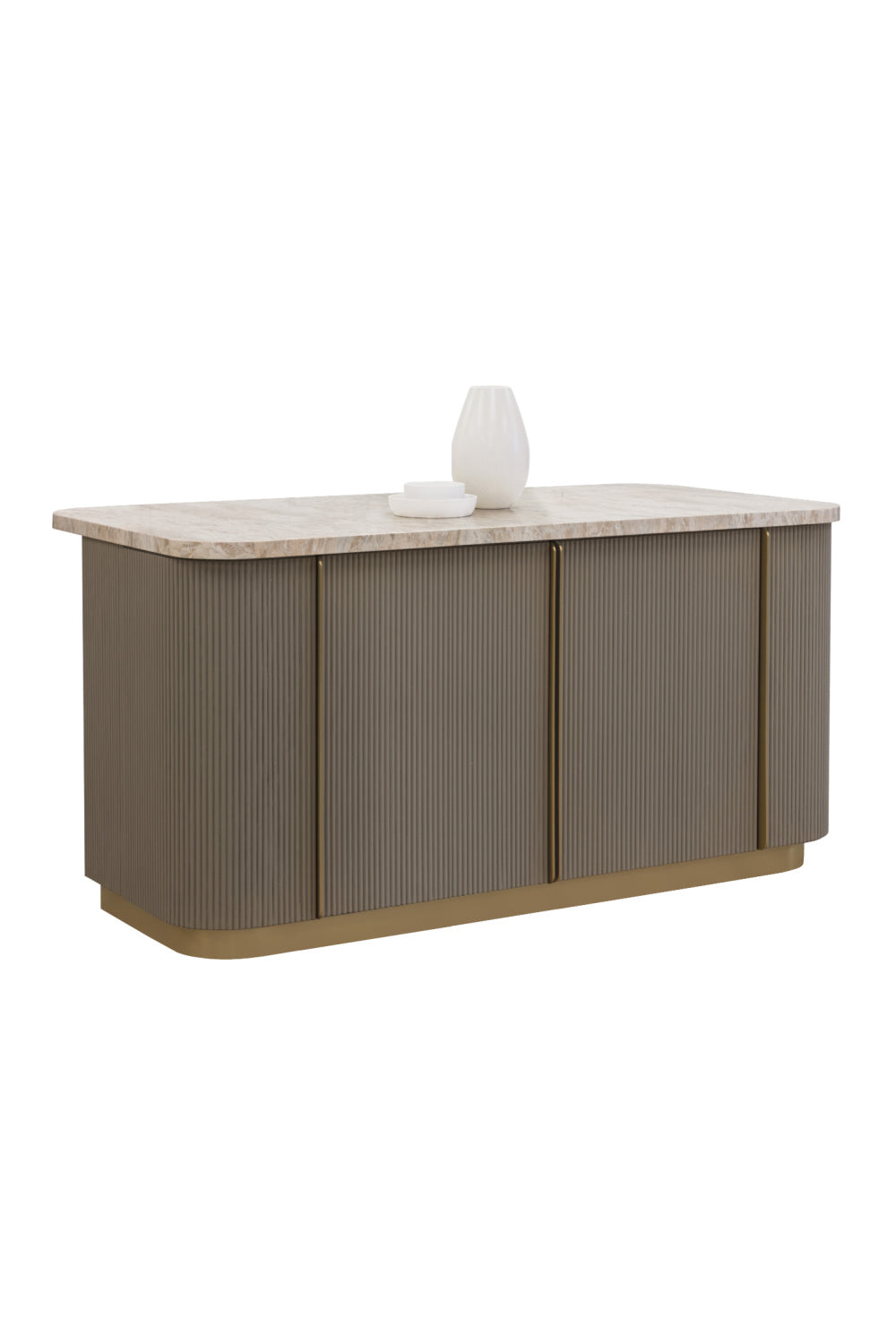   Modern European furniture - Marble Top & Wood Base Kitchen Island - www.oroa.com | Oroa.com