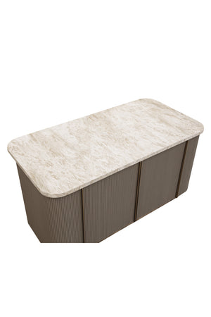   Modern European furniture - Marble Top & Wood Base Kitchen Island - www.oroa.com | Oroa.com