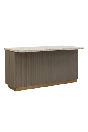   Modern European furniture - Marble Top & Wood Base Kitchen Island - www.oroa.com | Oroa.com