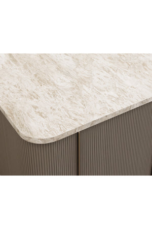  Modern European furniture - Marble Top & Wood Base Kitchen Island - www.oroa.com | Oroa.com