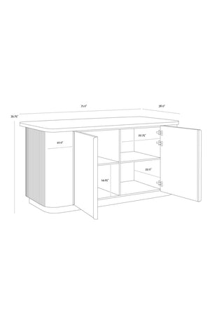   Modern European furniture - Marble Top & Wood Base Kitchen Island - www.oroa.com | Oroa.com