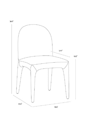   Modern European furniture - Seamless Upholstered Dining Chairs (2) - www.oroa.com | Oroa.com