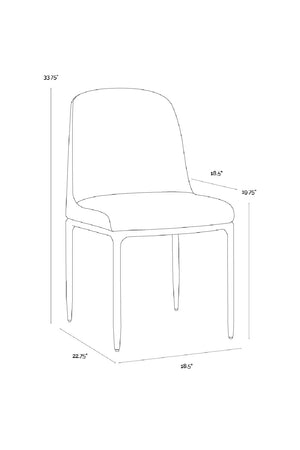   Modern European furniture - Upholstered Dining Chairs (2) - www.oroa.com | Oroa.com