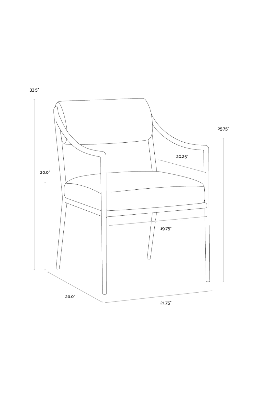   Modern European furniture - Cream Linen Dining Armchair - www.oroa.com | Oroa.com