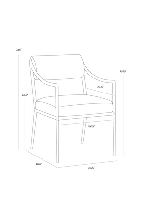   Modern European furniture - Cream Linen Dining Armchair - www.oroa.com | Oroa.com
