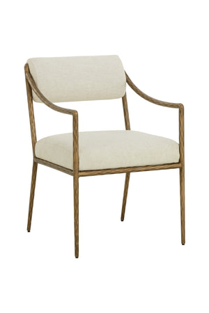   Modern European furniture - Cream Linen Dining Armchair - www.oroa.com | Oroa.com