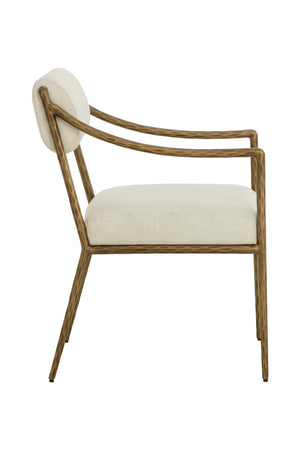   Modern European furniture - Cream Linen Dining Armchair - www.oroa.com | Oroa.com