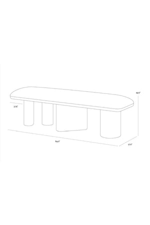   Modern European furniture - Light Oak Accent Bench - www.oroa.com | Oroa.com
