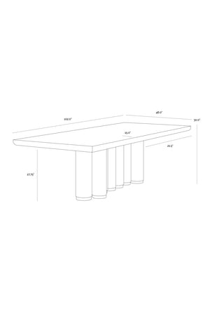   Modern European furniture - Rectangular Oak Wood Dining Table - www.oroa.com | Oroa.com