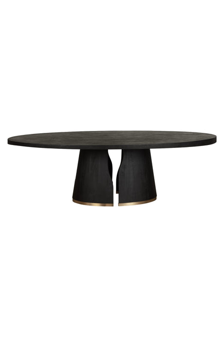   Modern European furniture - Dual Pedestal Wood Dining Table - www.oroa.com | Oroa.com