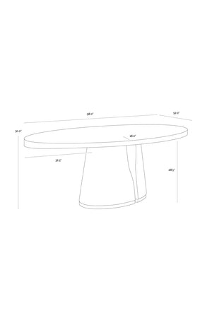   Modern European furniture - Dual Pedestal Wood Dining Table - www.oroa.com | Oroa.com