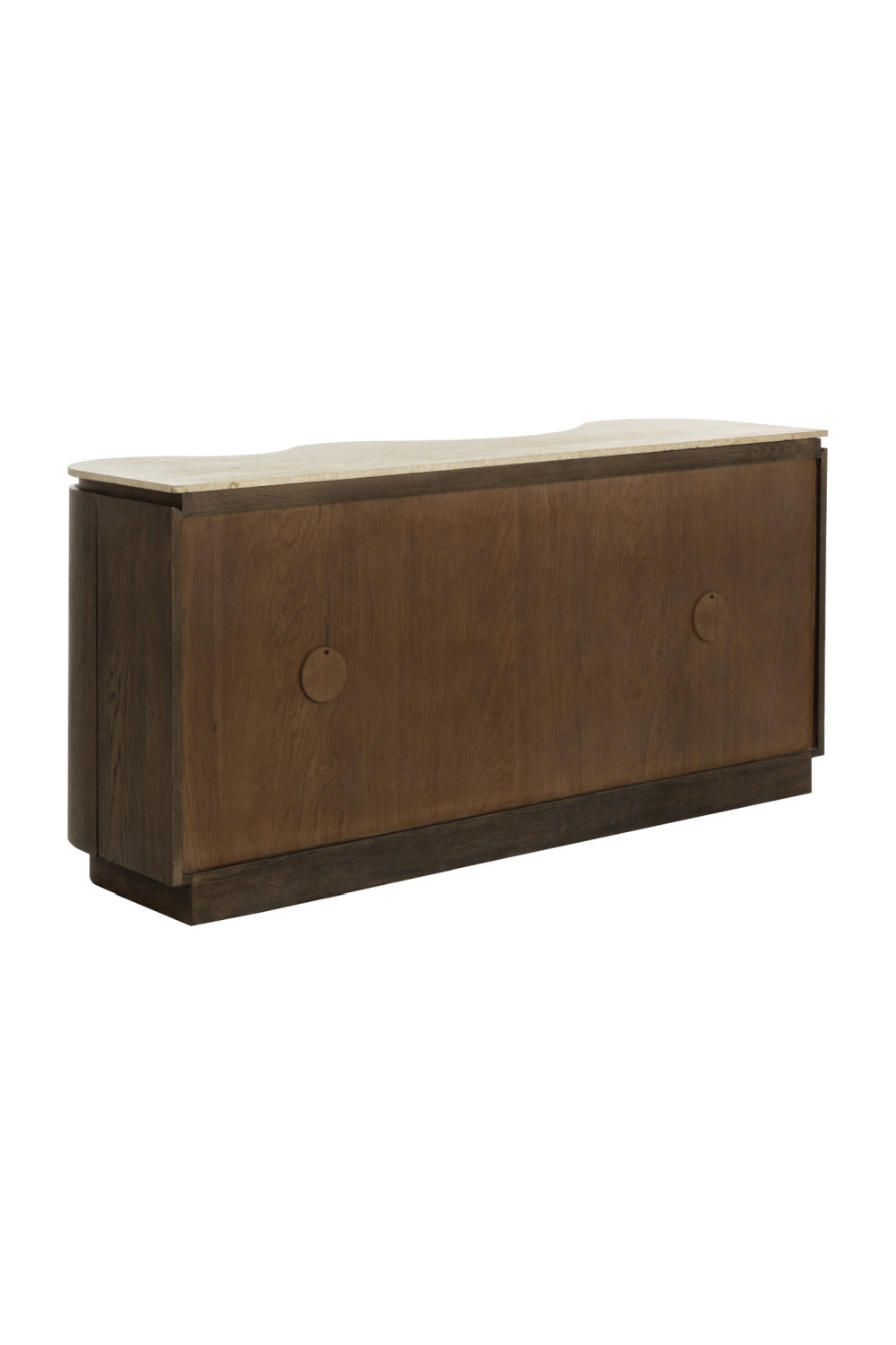   Modern European furniture - Solid Oak Sideboard with Travertine Top - www.oroa.com | Oroa.com
