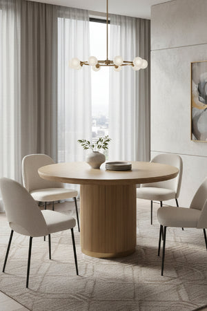   Modern European furniture - Oak Round Dining Table - www.oroa.com | Oroa.com