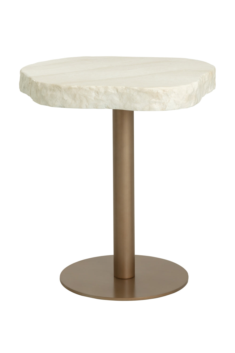   Modern European furniture - Travertine Look Indoor/Outdoor Bistro Table - www.oroa.com | Oroa.com