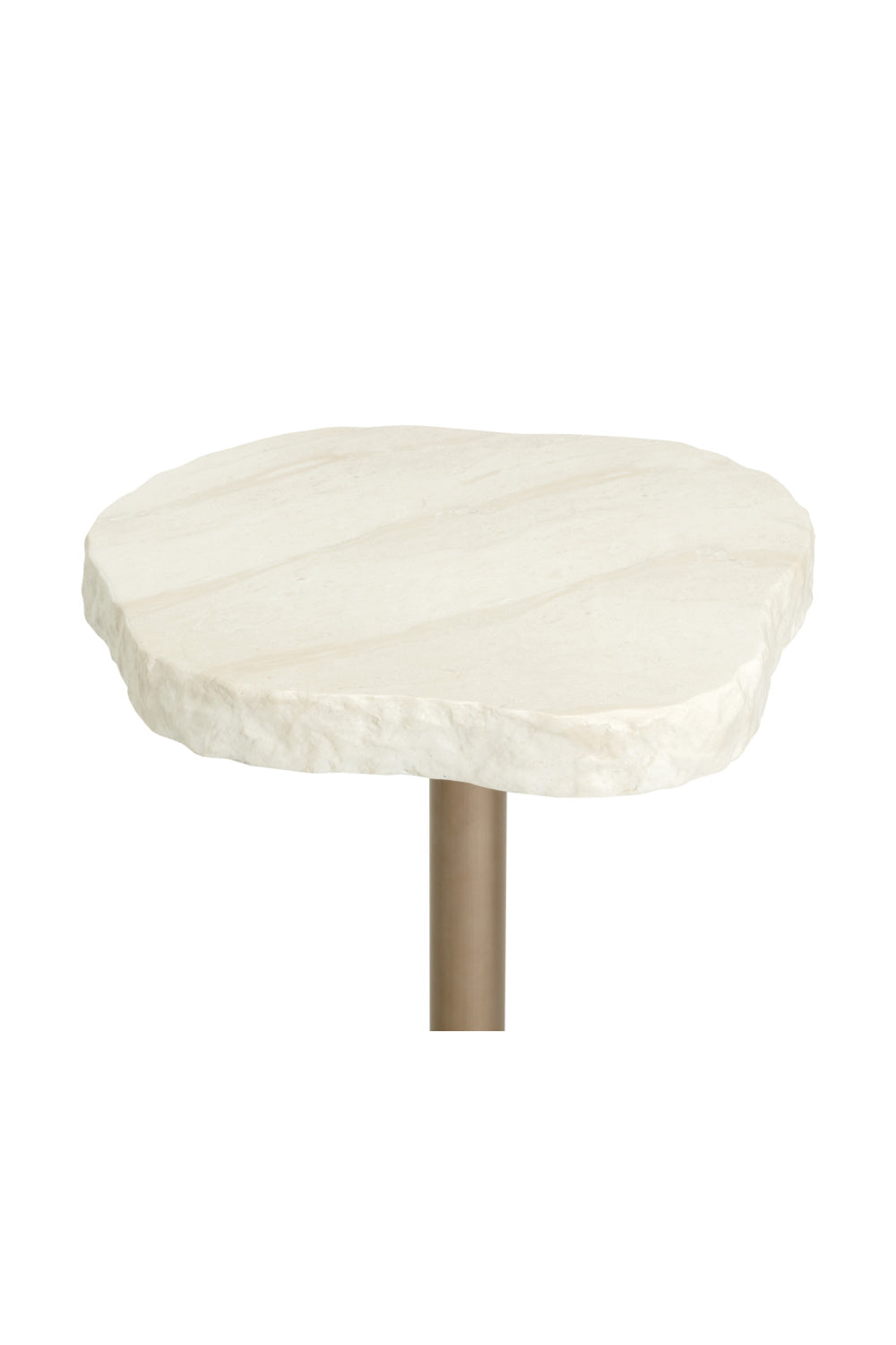   Modern European furniture - Travertine Look Indoor/Outdoor Bistro Table - www.oroa.com | Oroa.com