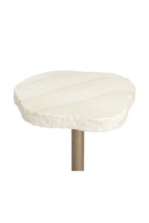   Modern European furniture - Travertine Look Indoor/Outdoor Bistro Table - www.oroa.com | Oroa.com