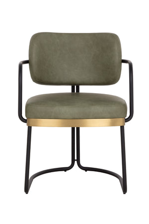   Modern European furniture - Cantilevered Leather Look Dining Chair - www.oroa.com | Oroa.com