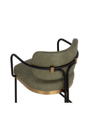   Modern European furniture - Cantilevered Leather Look Dining Chair - www.oroa.com | Oroa.com