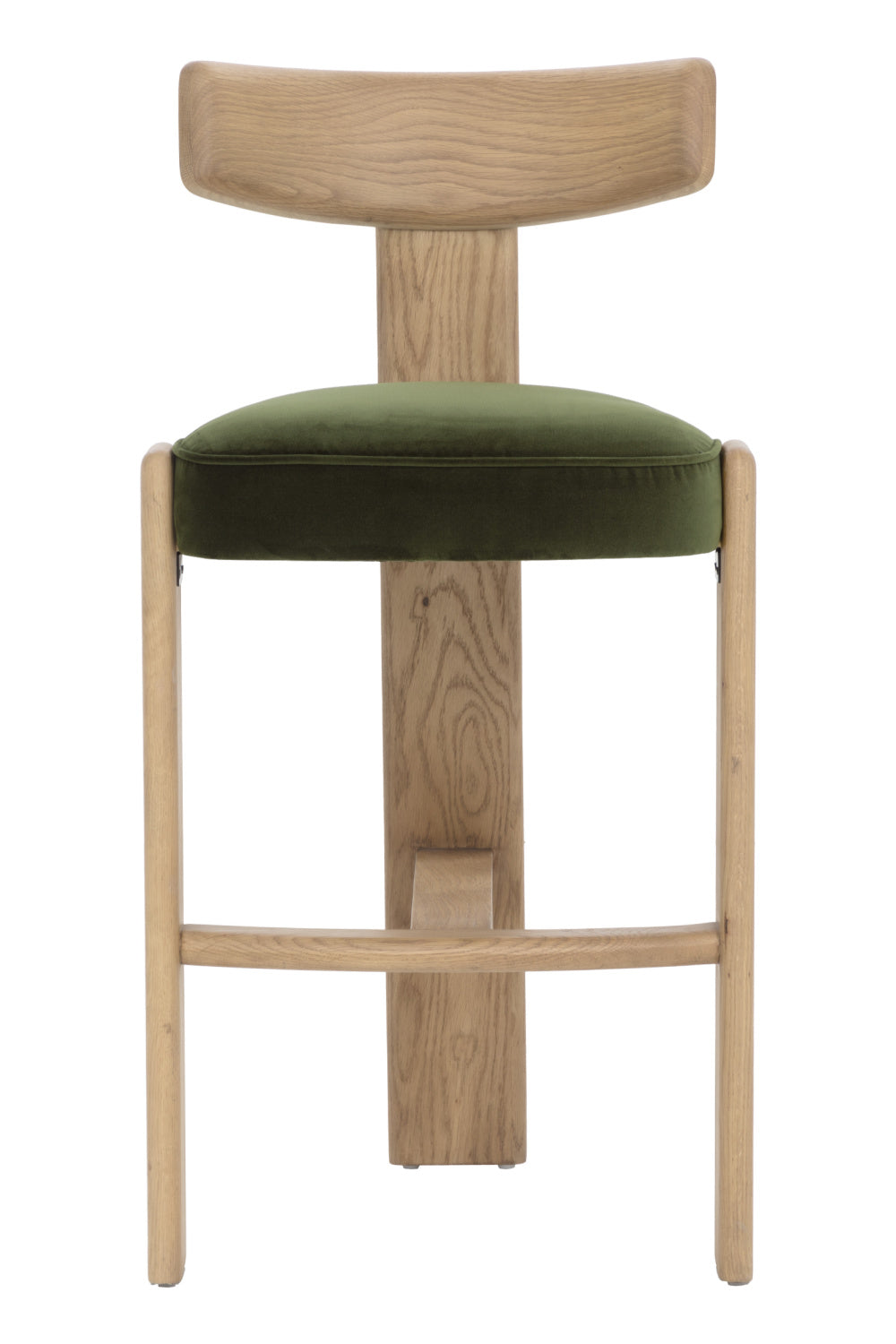   Modern European furniture - Oak Framed Green Bar Stool - www.oroa.com | Oroa.com