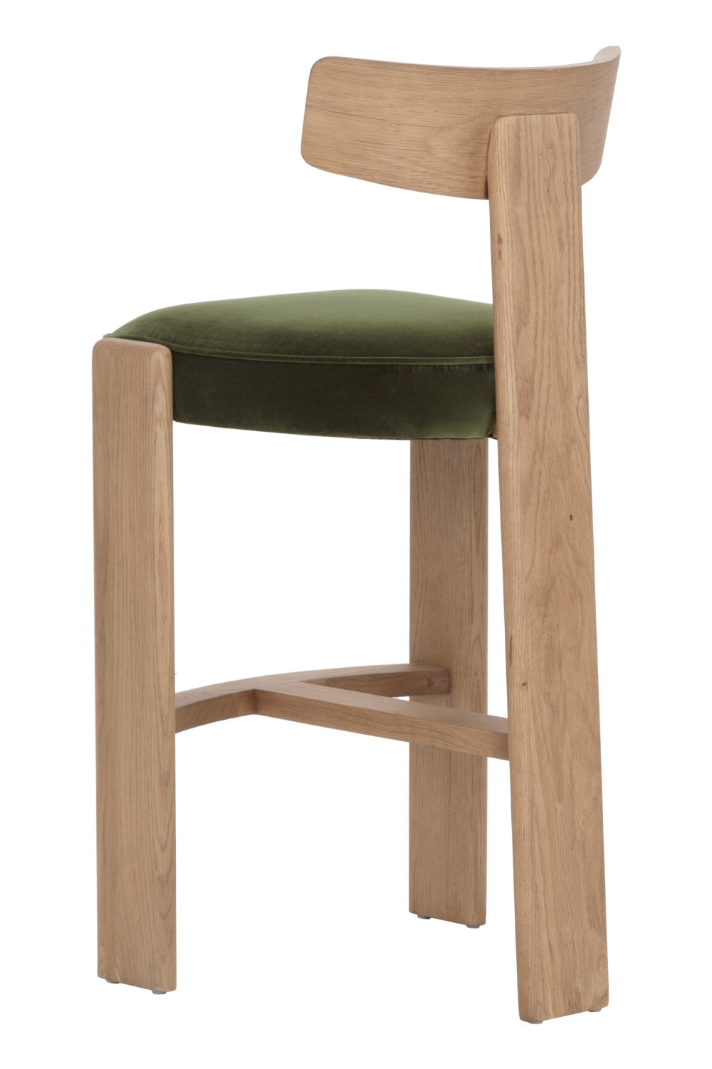   Modern European furniture - Oak Framed Green Bar Stool - www.oroa.com | Oroa.com
