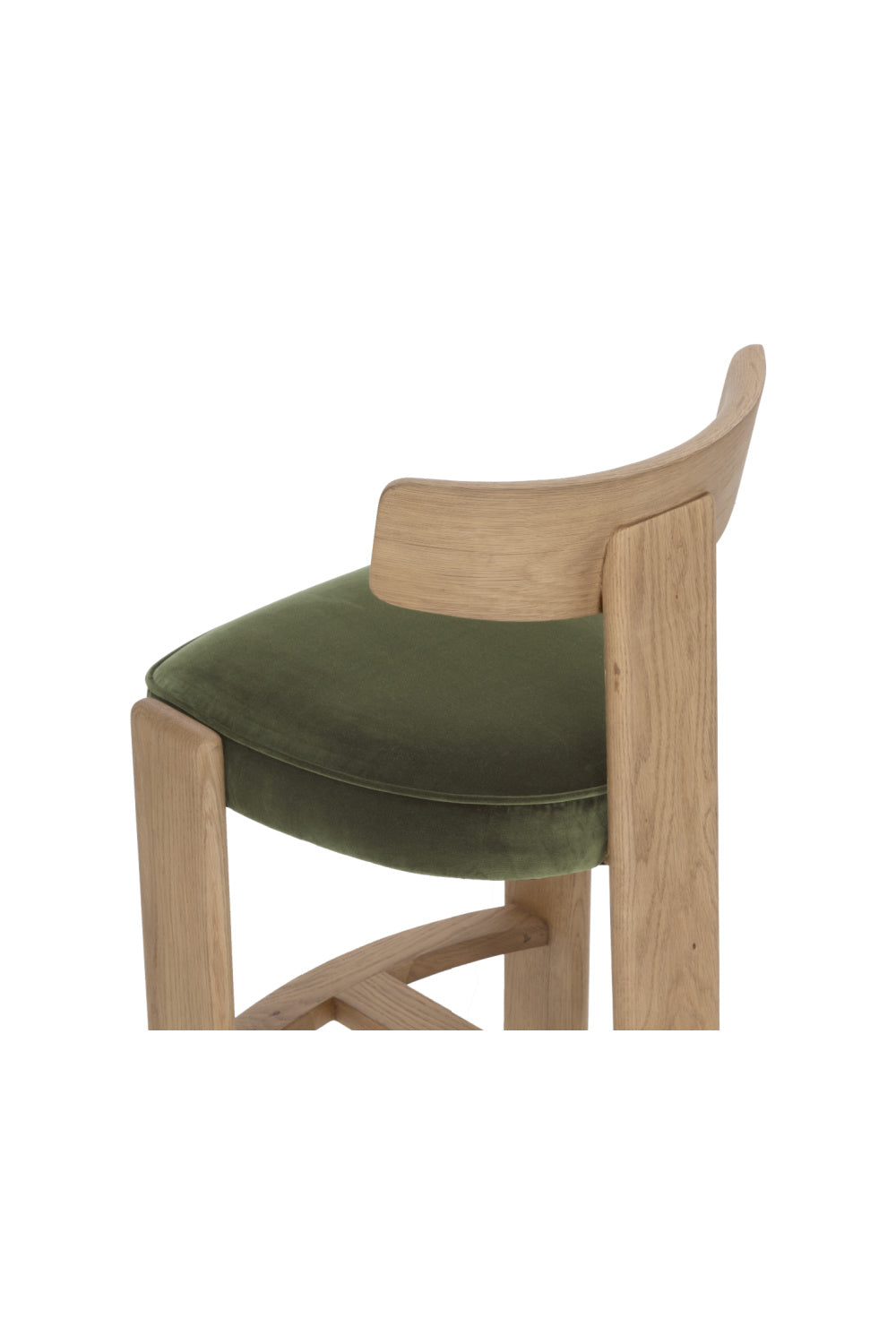  Modern European furniture - Oak Framed Green Bar Stool - www.oroa.com | Oroa.com