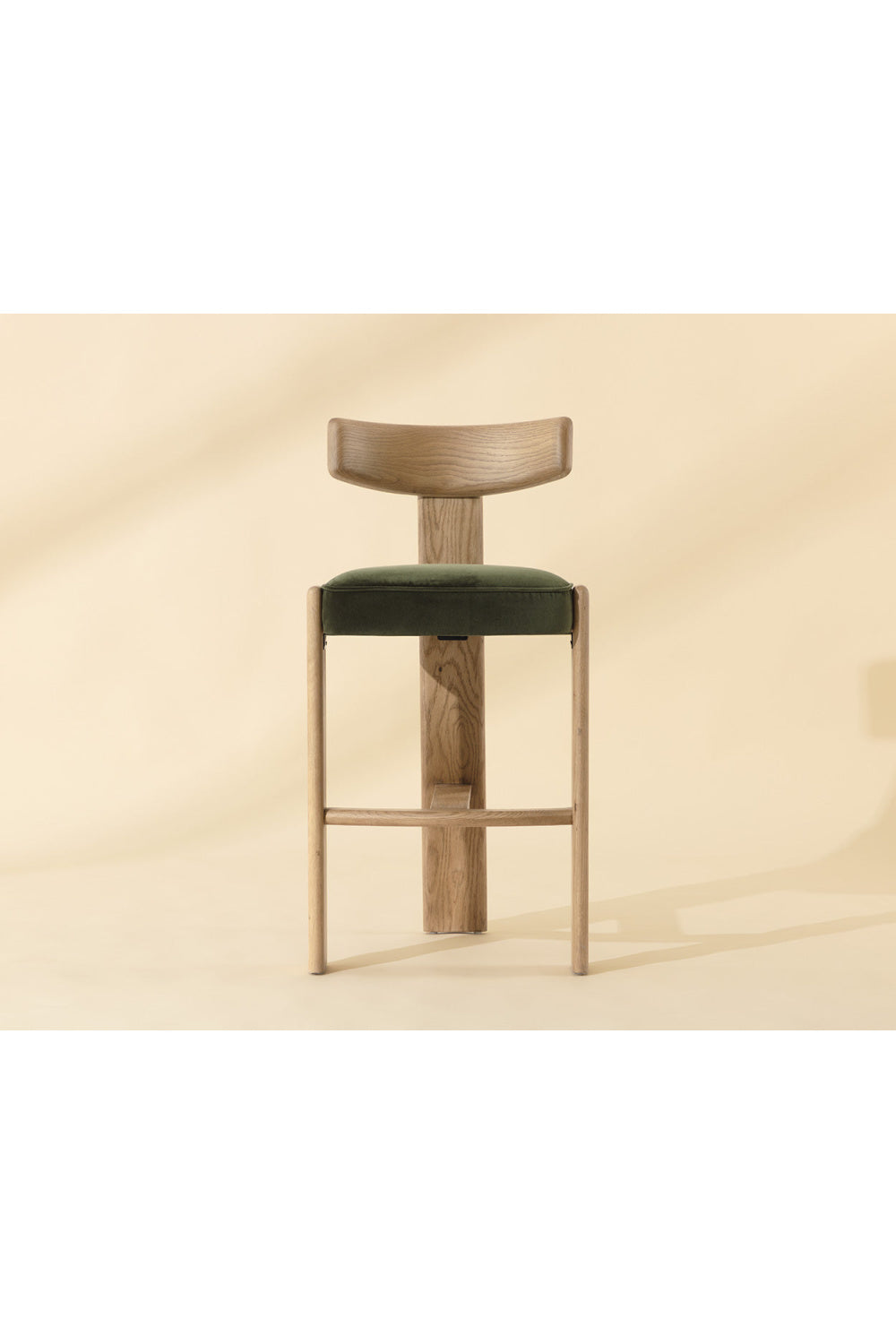   Modern European furniture - Oak Framed Green Bar Stool - www.oroa.com | Oroa.com