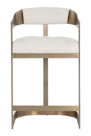   Modern European furniture - Antique Brass Framed Counter Stool - www.oroa.com | Oroa.com