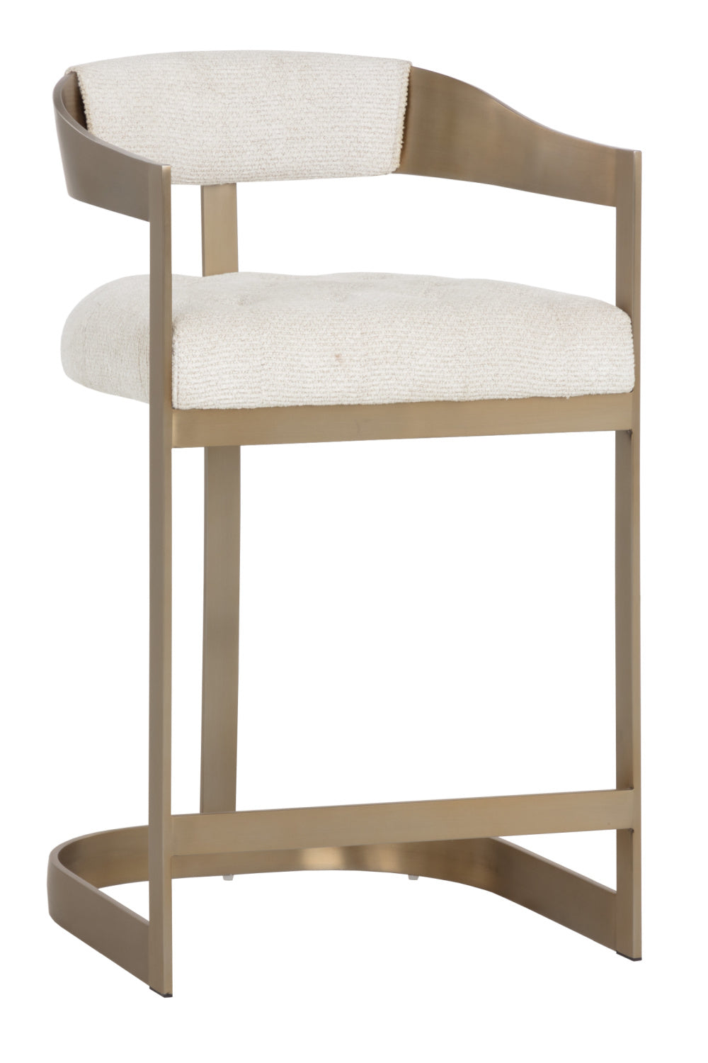   Modern European furniture - Antique Brass Framed Counter Stool - www.oroa.com | Oroa.com