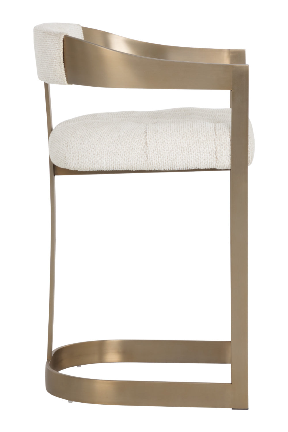   Modern European furniture - Antique Brass Framed Counter Stool - www.oroa.com | Oroa.com