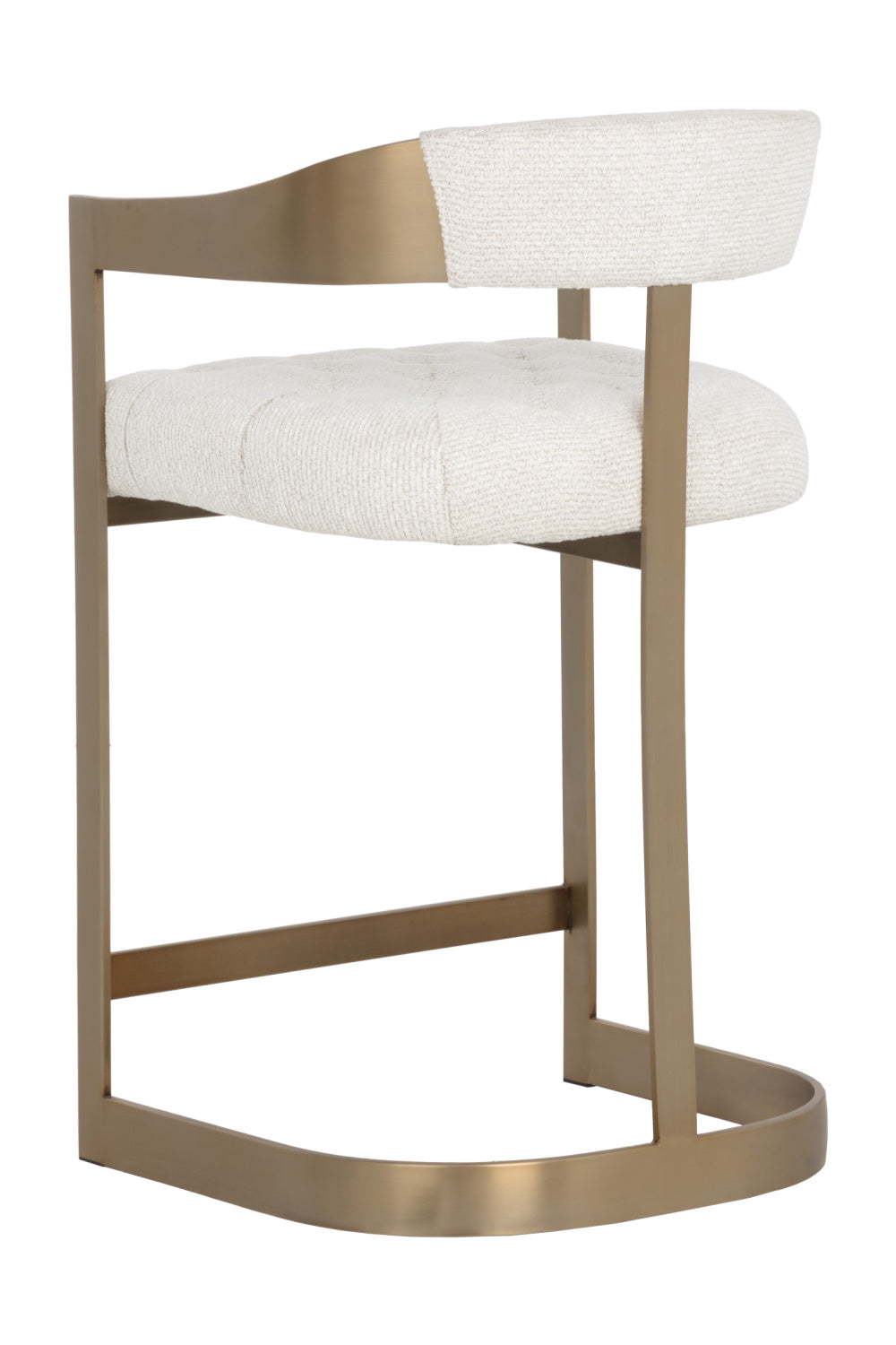   Modern European furniture - Antique Brass Framed Counter Stool - www.oroa.com | Oroa.com